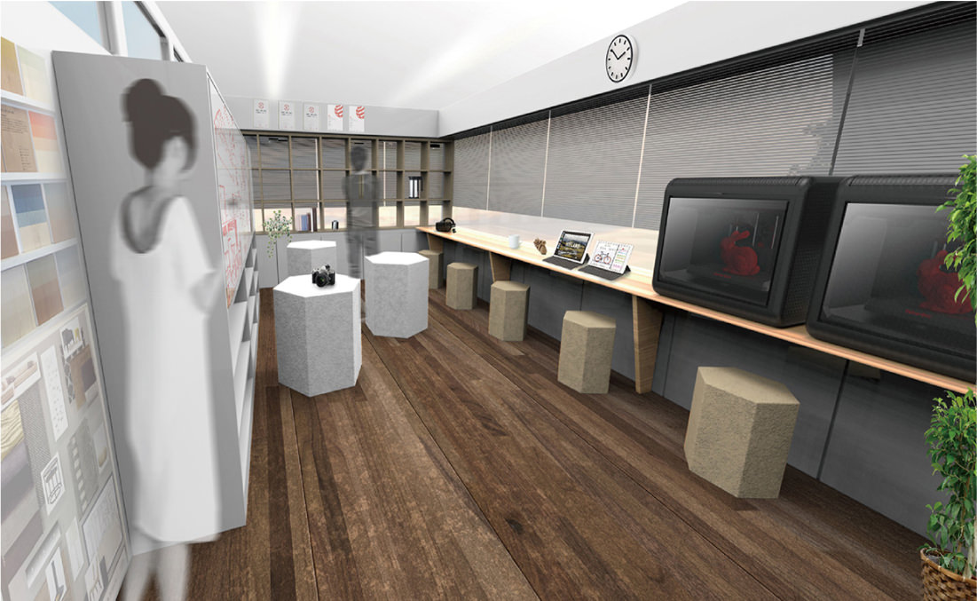 By using computer graphics, the way the room should be designed could be discussed.