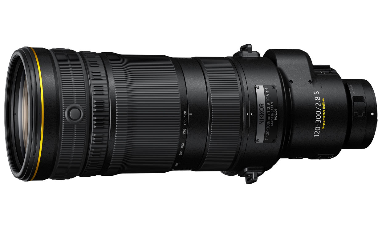 NIKKOR Z 120-300mm f/2.8 TC VR S 官方高清白底产品图（开发阶段；无场景图时末级主图）
